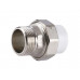 PPR Муфта комб. разъемная нар.р. 25x1/2" (1/10) TEBO PPR Муфта комб. разъемная нар.р. 25x1/2" (1/10) TEBO