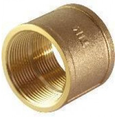 Муфта. латунная  3/4"г/г (10\130) TIM