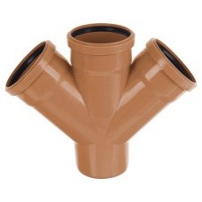 Крестовина канализационная наружная 160 х 45* TEBO