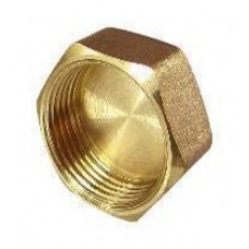 Заглушка латунная с внутренней резьбой 1/2" (10\500) TIM